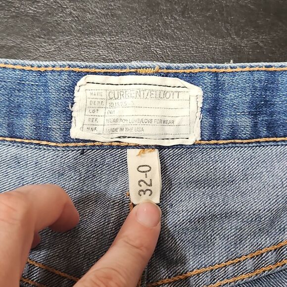 Current/Elliott Womens The Pony Boy Jeans Cropped Size 32 Light Wash High Rise - Picture 5 of 9